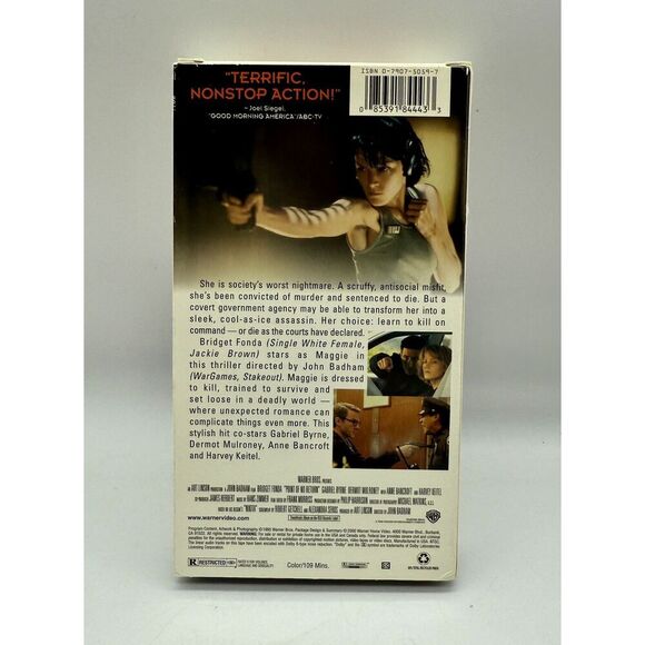 Point of No Return VHS Bridget Fonda 1993 Action Hit Woman - Picture 2 of 2